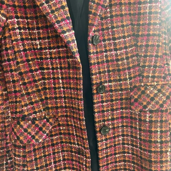 Avec Les Filles Plaid Women's Coat - Picture 2 of 3